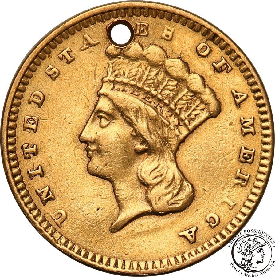 USA 1 dolar 1857 typ III st.4